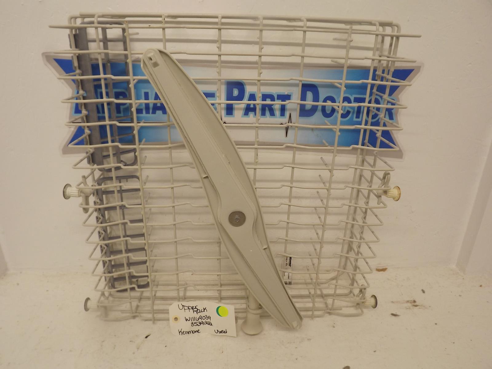 Kenmore Dishwasher W11169039 8539222 Upper Rack Used Kenmore Dishwasher W11169039 8539222 Upper Rack Used